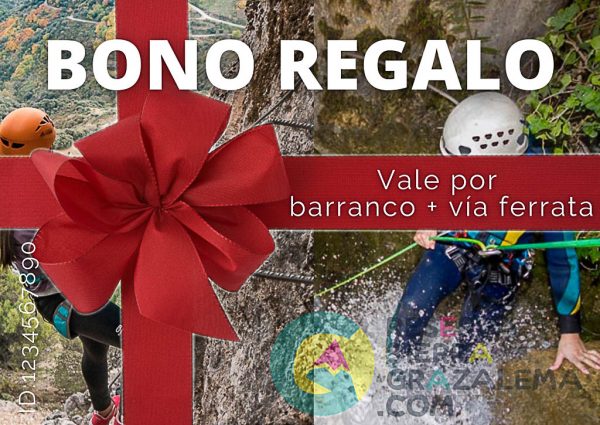Bono regalo barranquismo + vía ferrata - Reserva Sierra Grazalema
