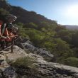 Vistas de barranco Garganta Verde, Sierra de Grazalema comienzo de la actividad de barranquismo en garganta verde